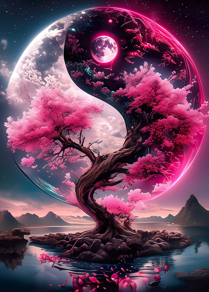 Cherry Blossom Yin Yang