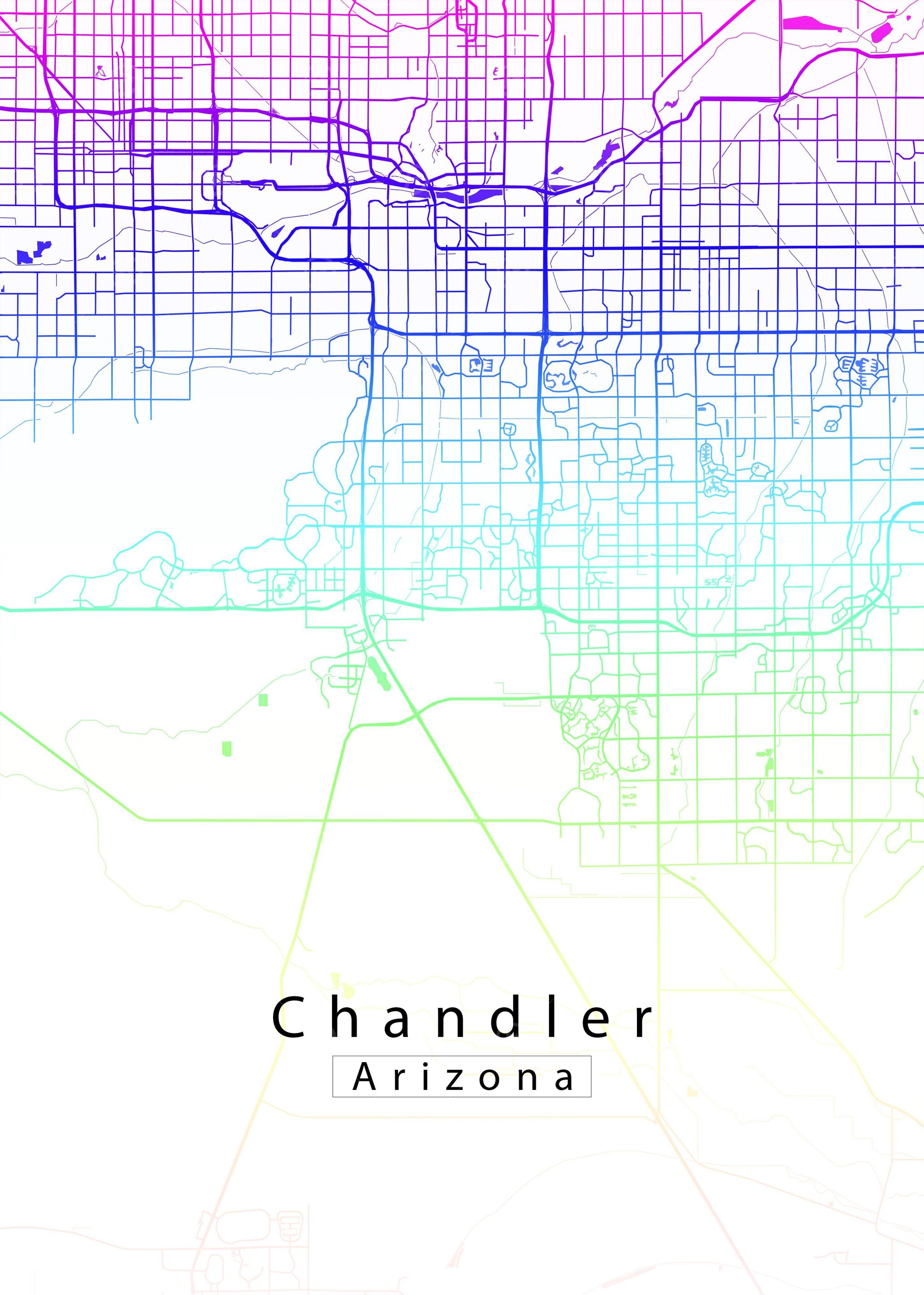 Chandler Arizona City Map