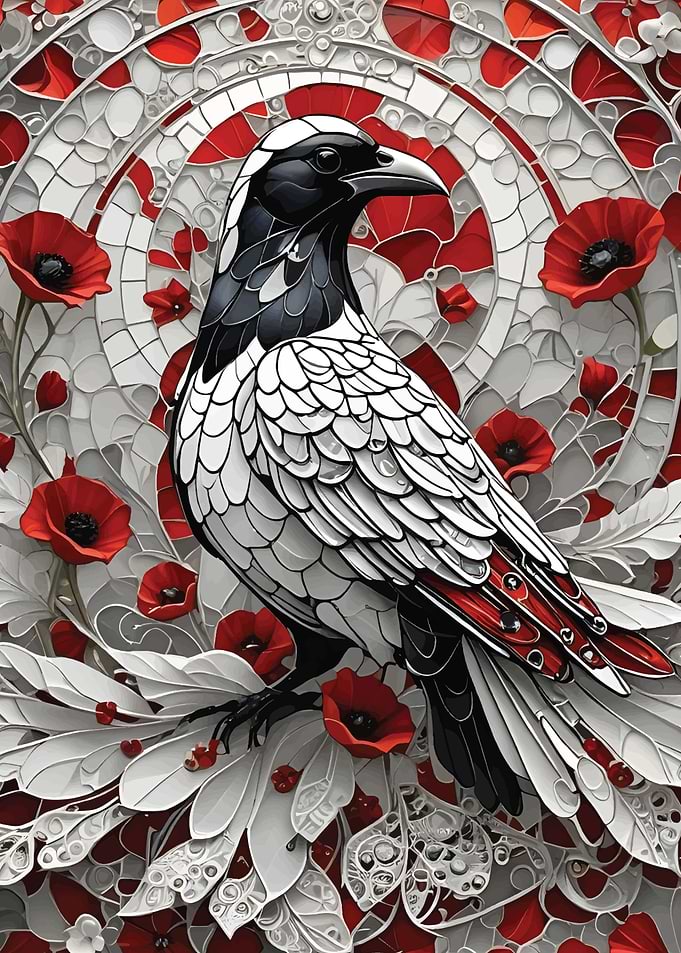 Kintsugi bird