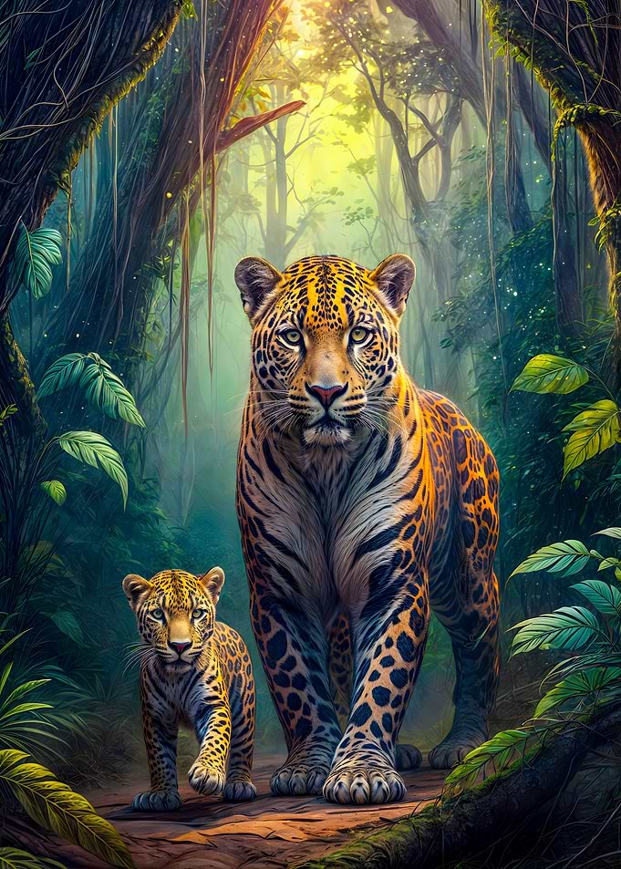 Jungle Jaguar Family