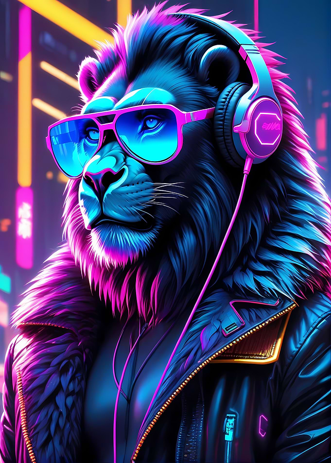 Lion Neon