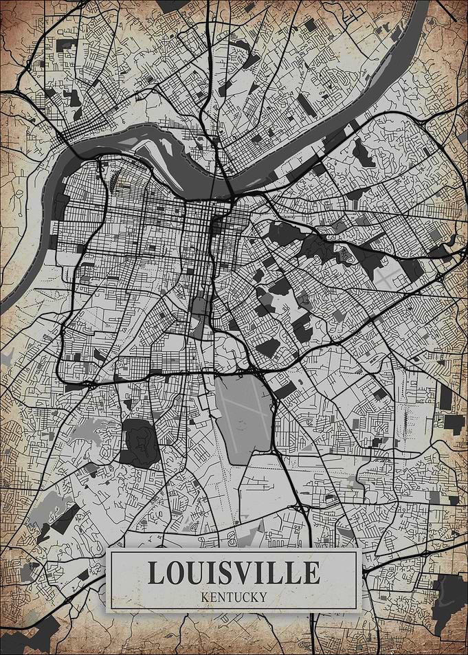 Louisville Kentucky Map