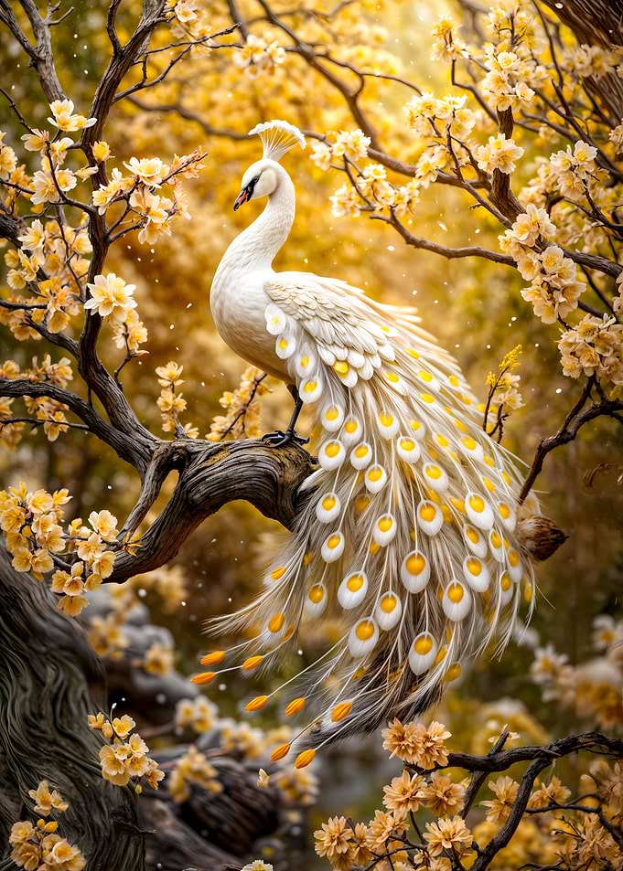 Majestic Peacock in Bloom
