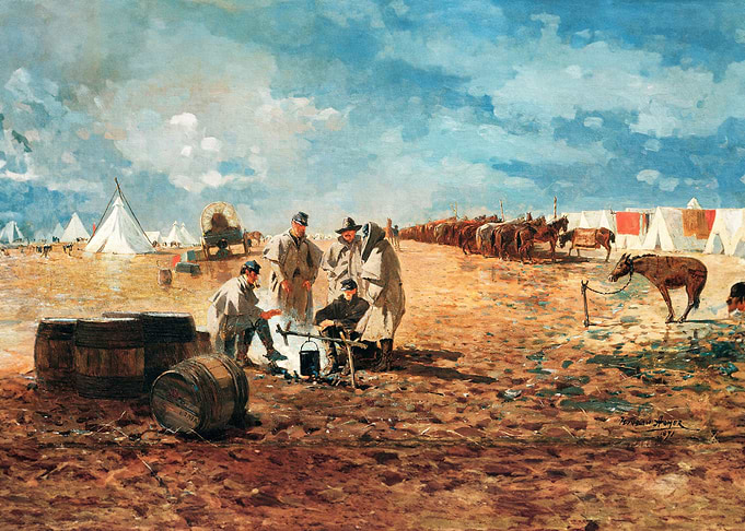 A Rainy Day in Camp