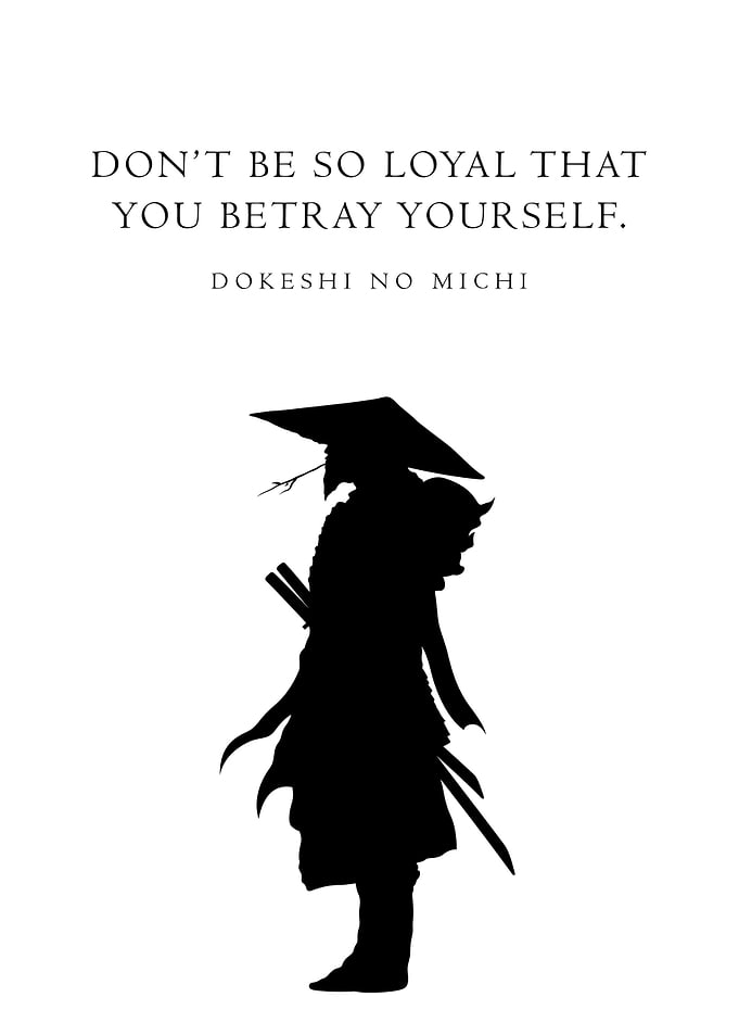 Minimalist Samurai Quote
