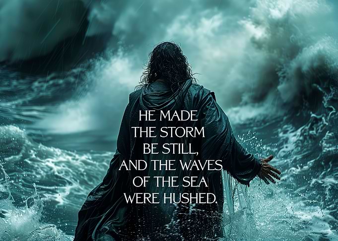 Jesus calms the storm