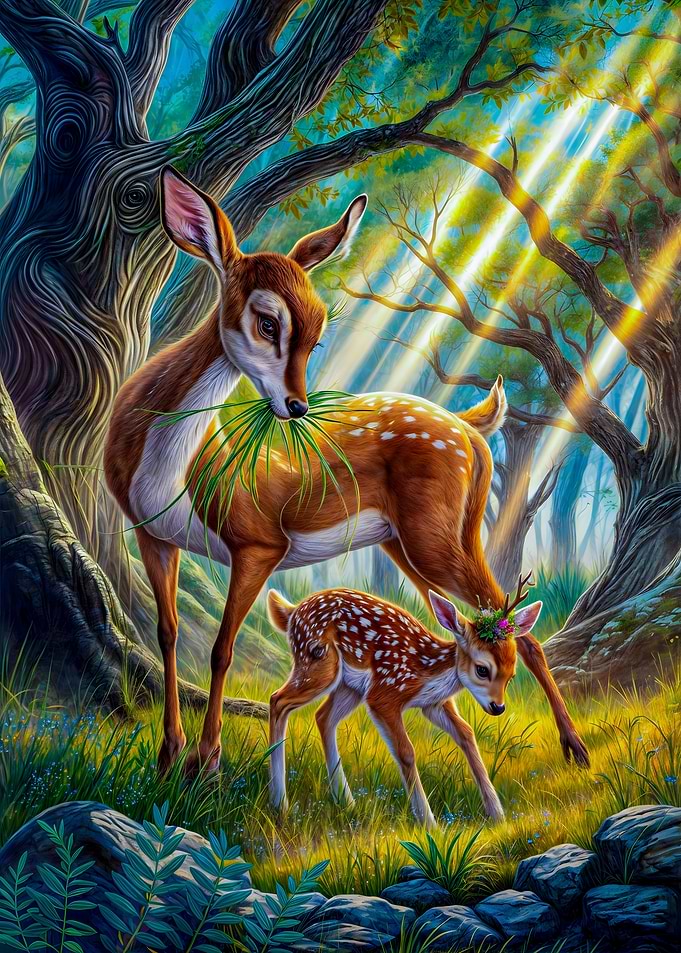 Enchanted Forest Deer fawn