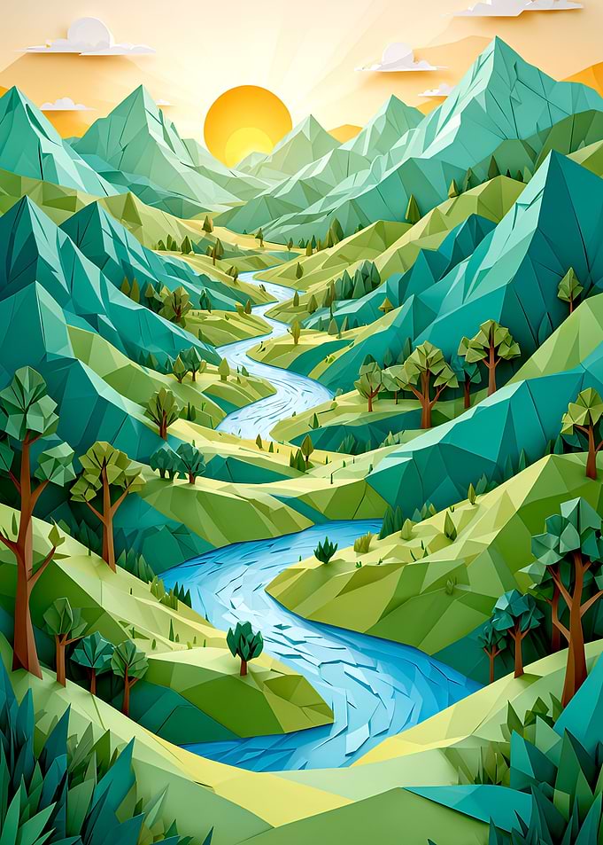 rolling green hills