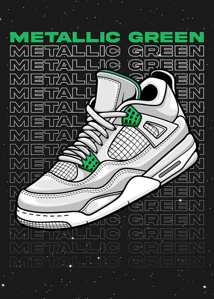 Retro Metallic Green Shoes