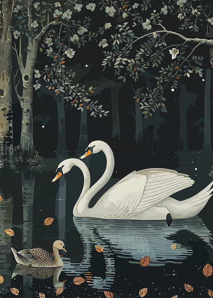 Abstract Swan