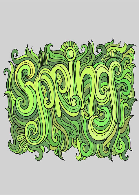 Spring And Summer Type Art