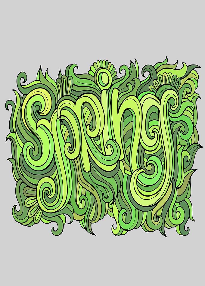 Spring And Summer Type Art