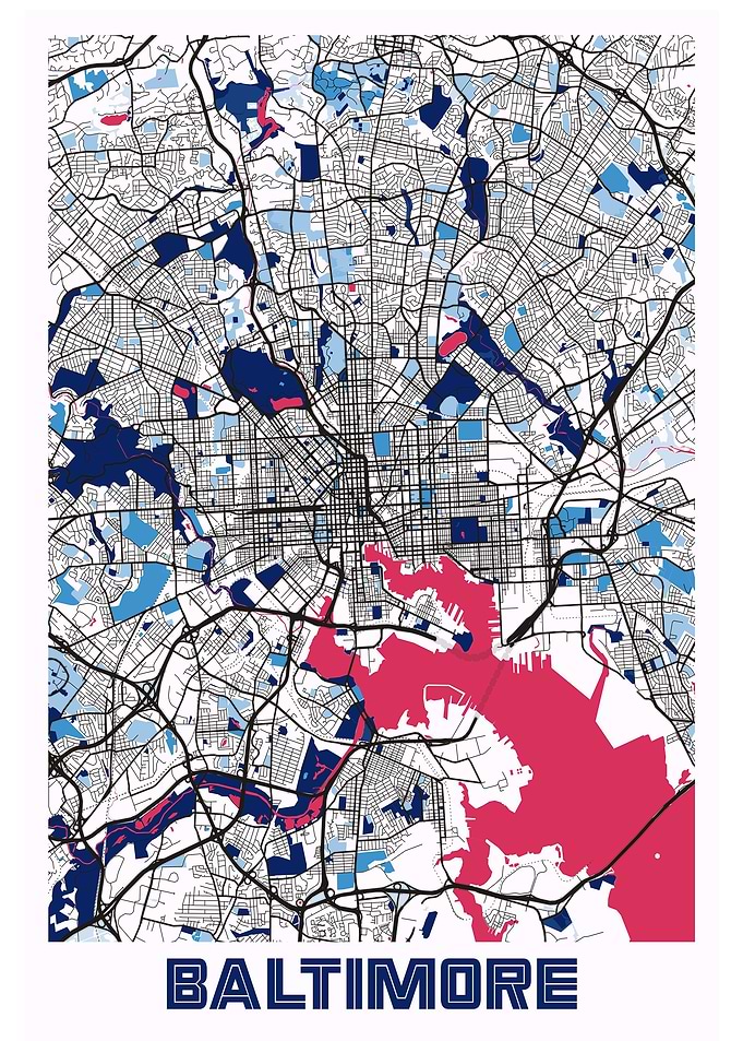 Map of Baltimore