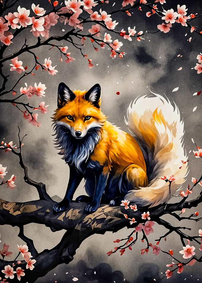 Sakura Kitsune Fox