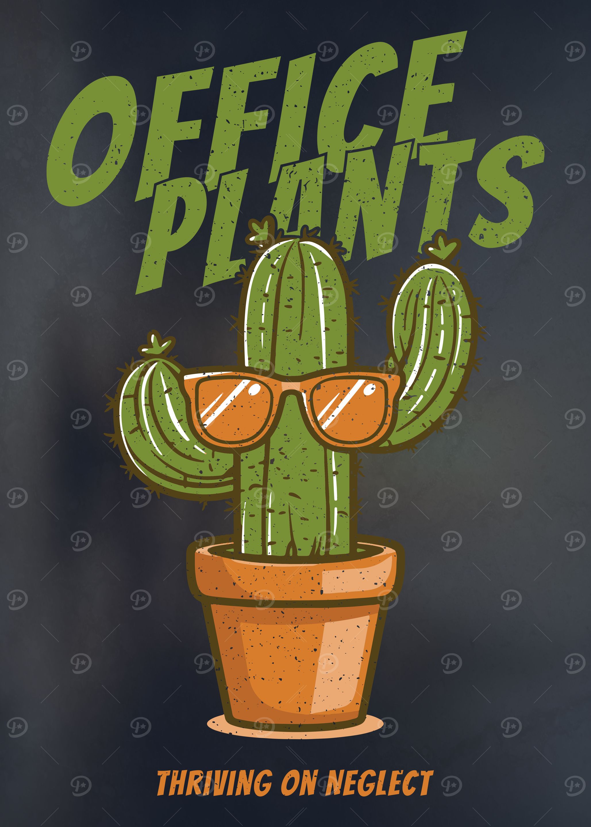 Office Plants Art