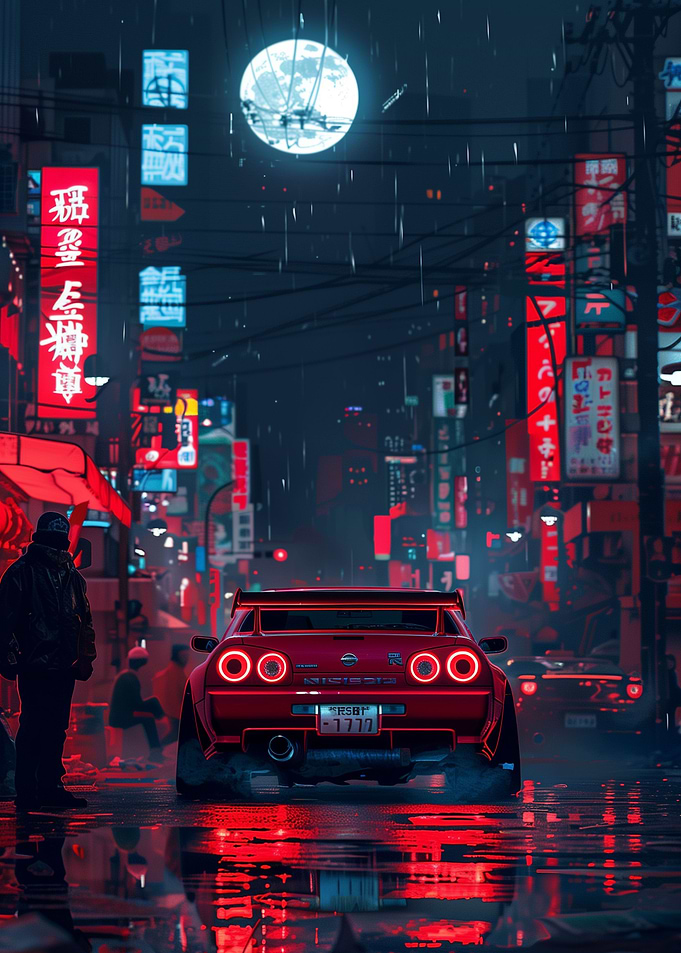 cyberpunk GTR R32