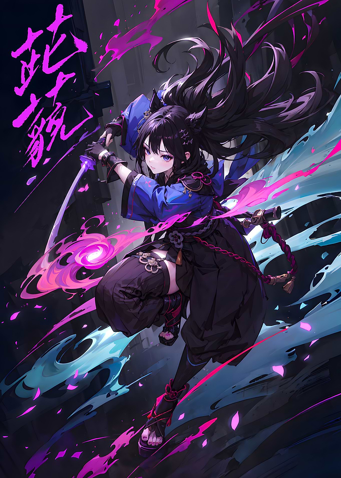 samurai girl ninja