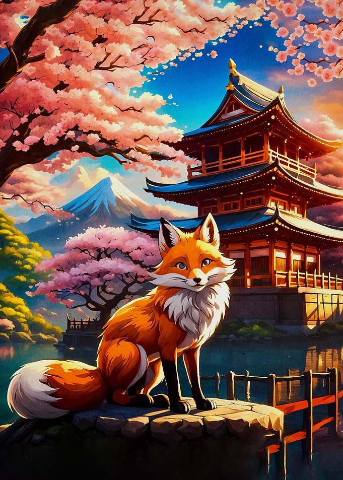 Sakura Kitsune Fox