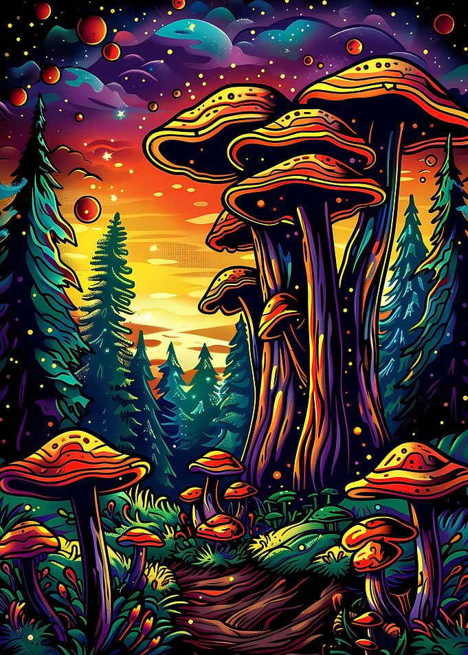 Psychedelic mushroom 10