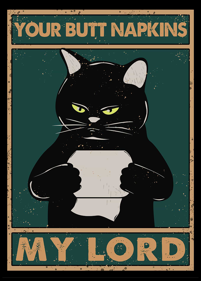 Black cat funny my lord