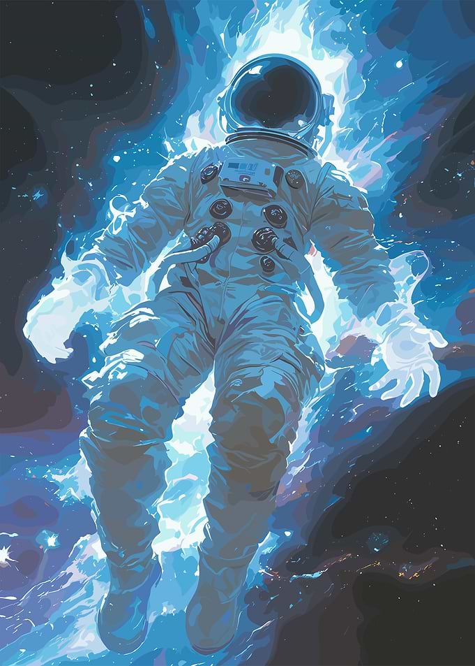 Abstract Astronaut