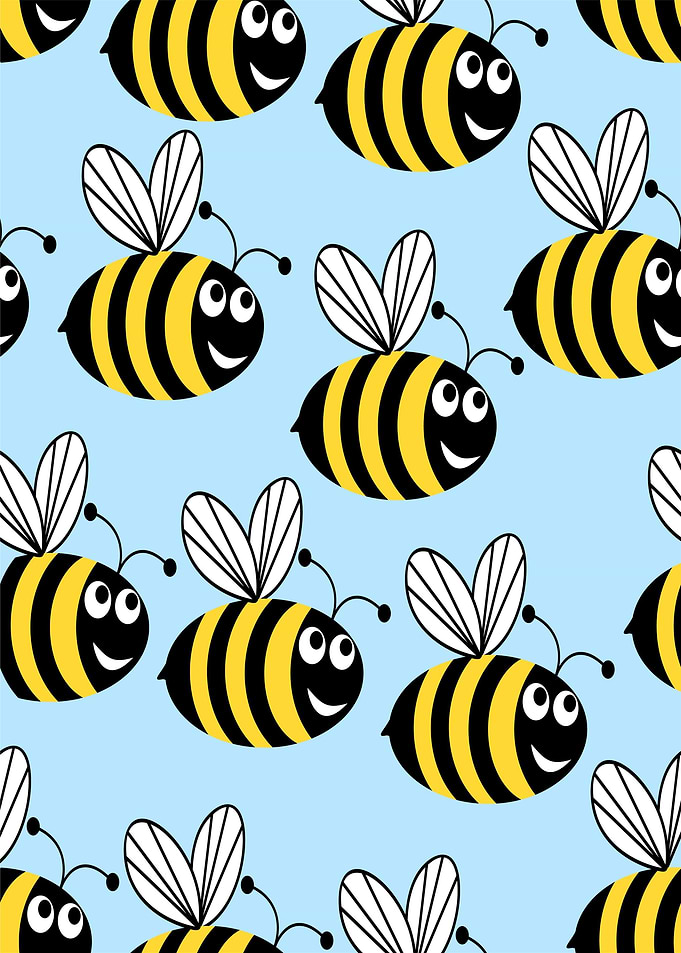 Bee Style Pattern Artwork