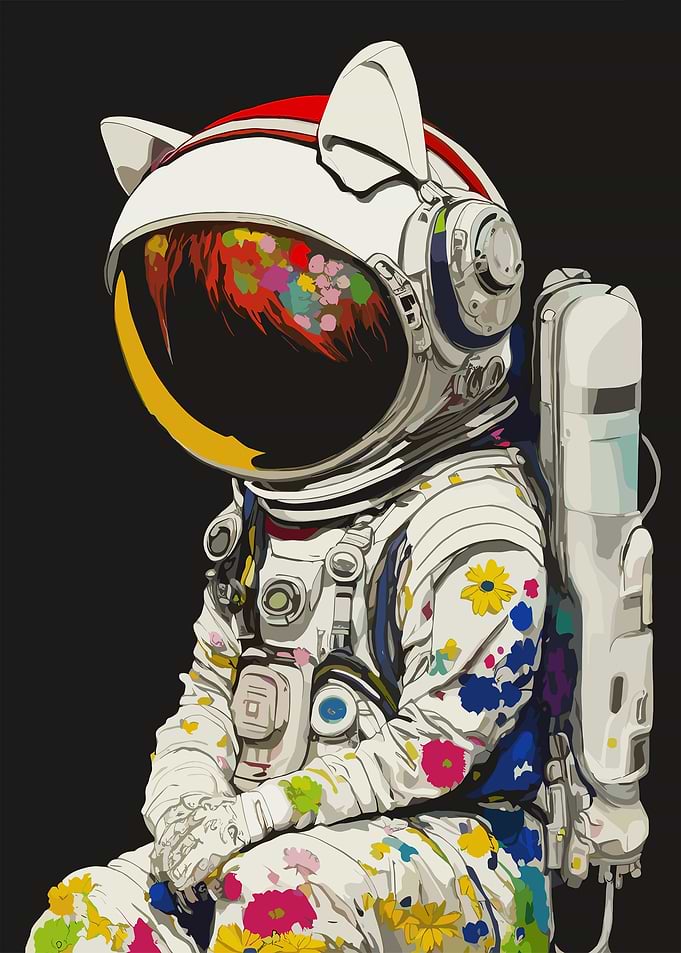 Astronaut Helmet Cat