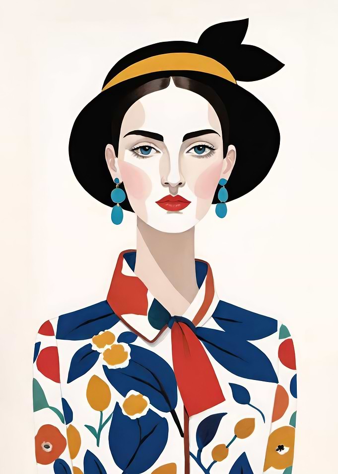 Elegant Woman Print