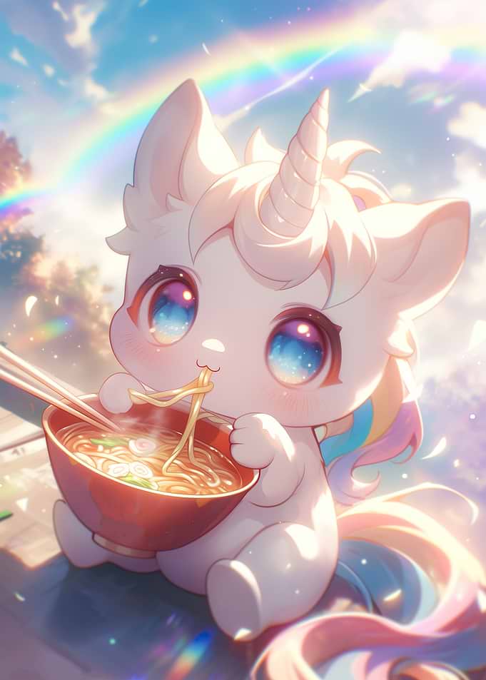 Rainbow Unicorn Ramen