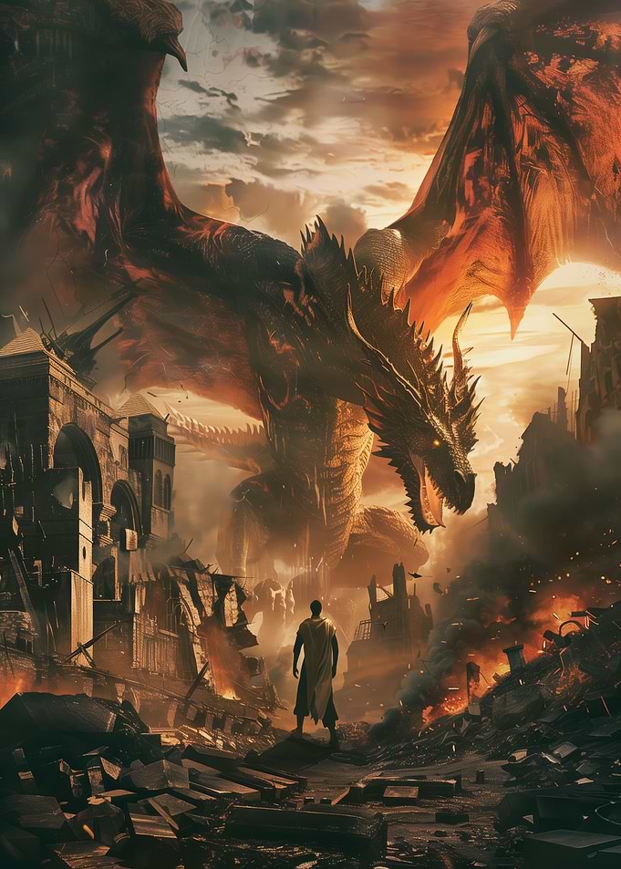 Giant Dragon From Dark