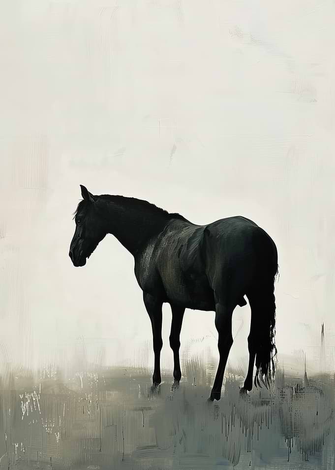 Elegant Black Horse