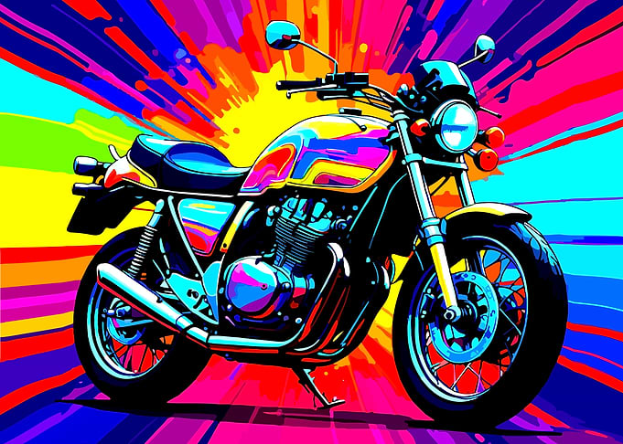 Honda CBX wpap pop art