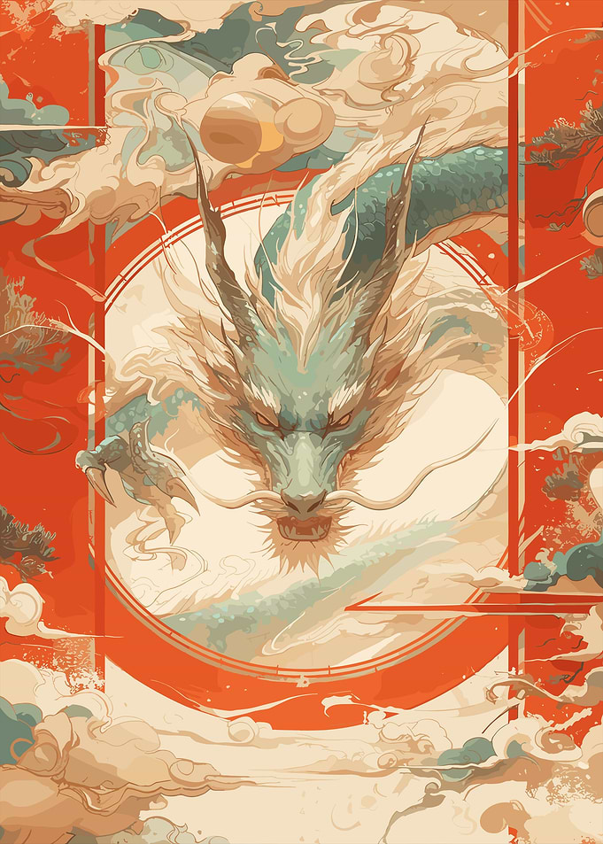 Art White Dragon