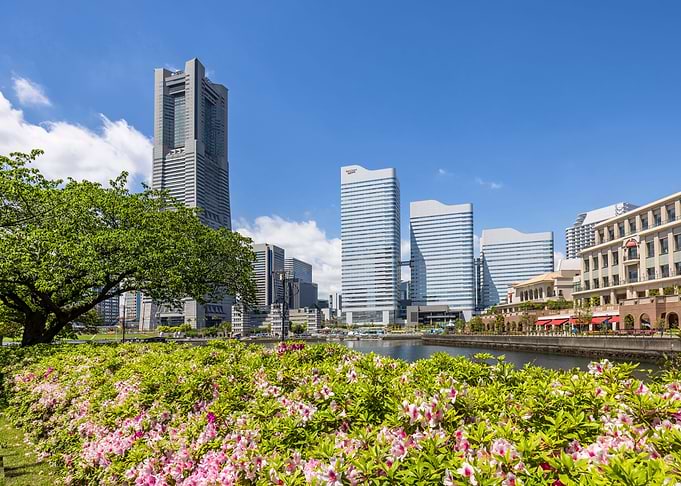 Idyllic Yokohama skyline