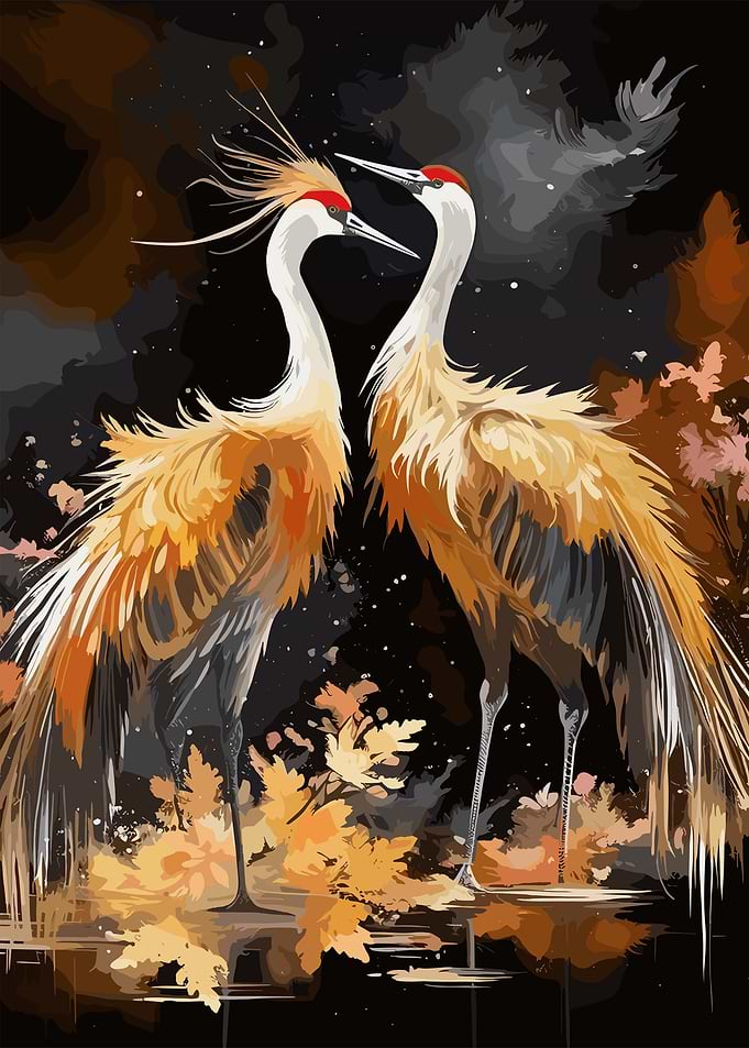 Painting Stork