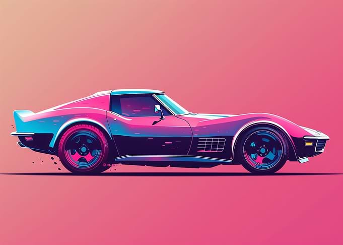 Pastel Car