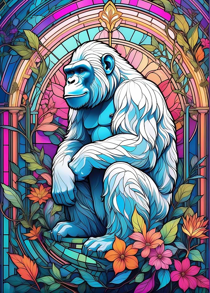 Ape Stained Glass