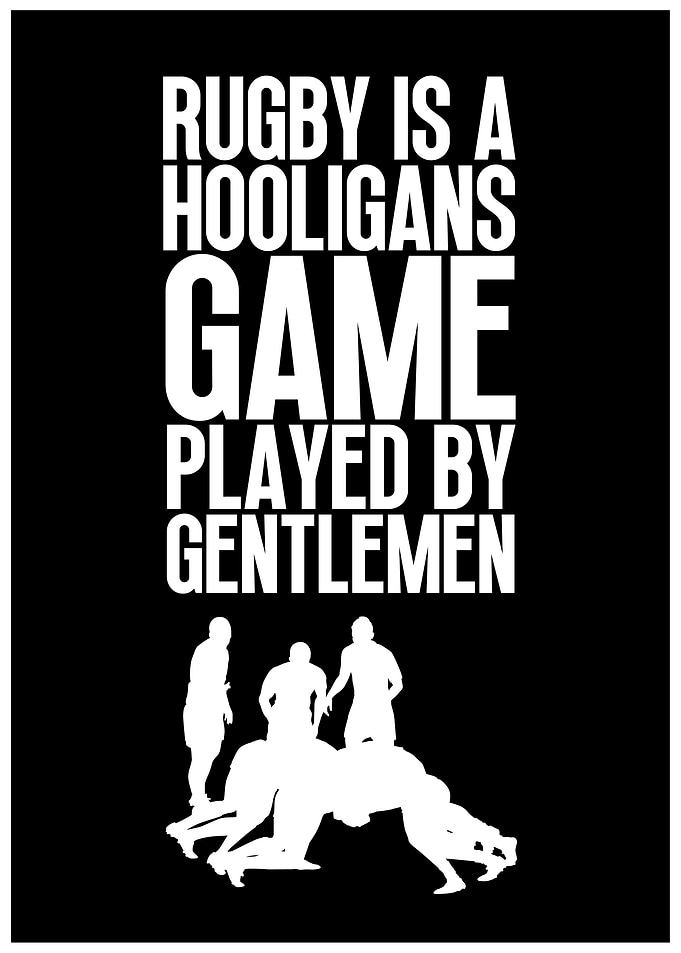 Rugby Quote Art