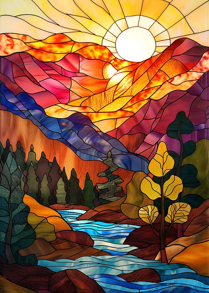 Autumn Mountain Sunset