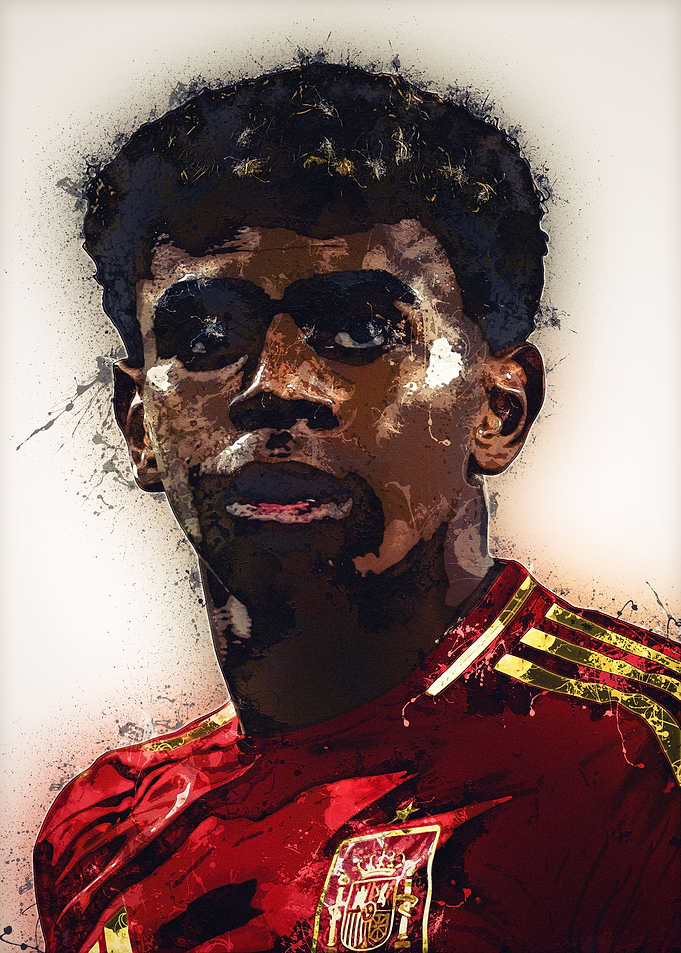 Lamine Yamal Splatter