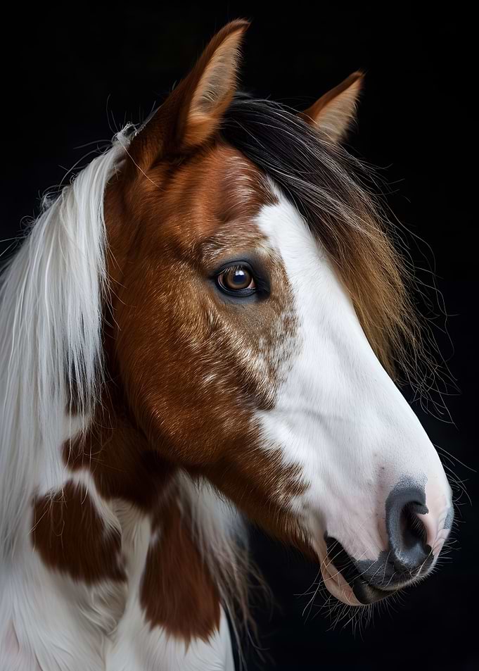 Portrait horse head
