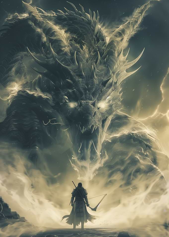 Giant Dragon Anime Mist