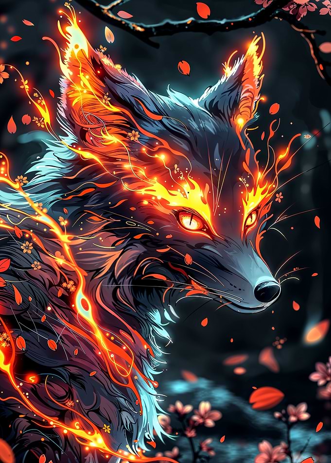 fairy neon fox