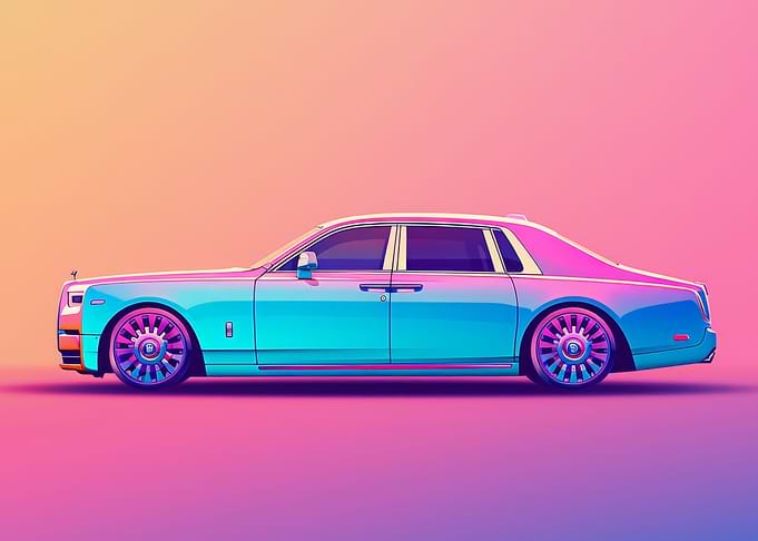 Pastel Car