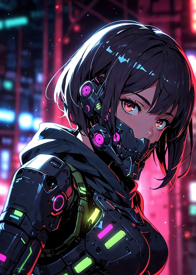 Neon Cyber Assassin