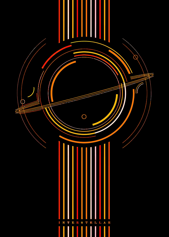 Blackhole Line Art