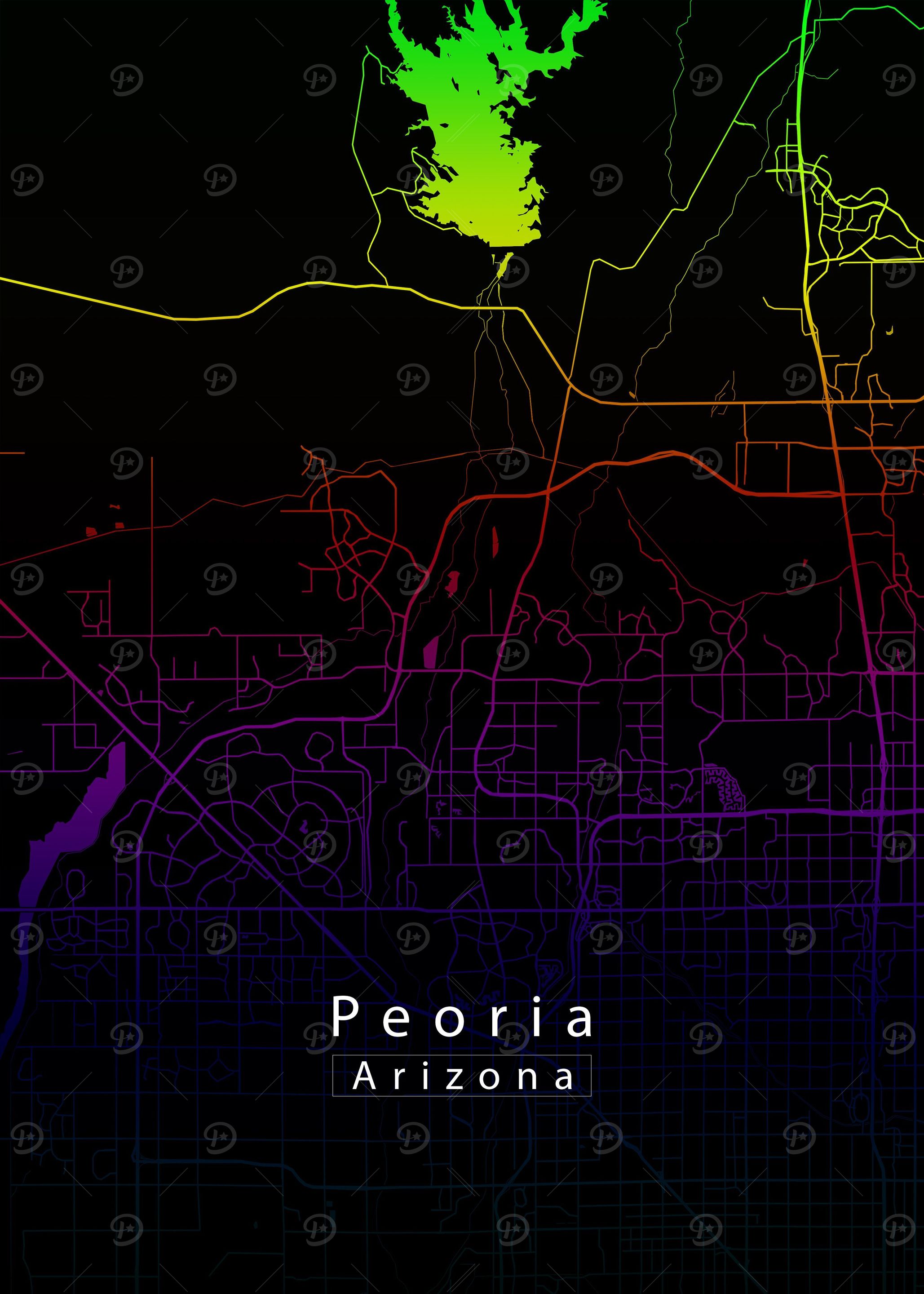 Peoria Arizona City Map