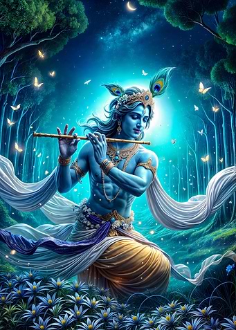 Krishna playing Flute