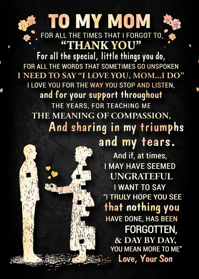 To My Mom Gift For Mom