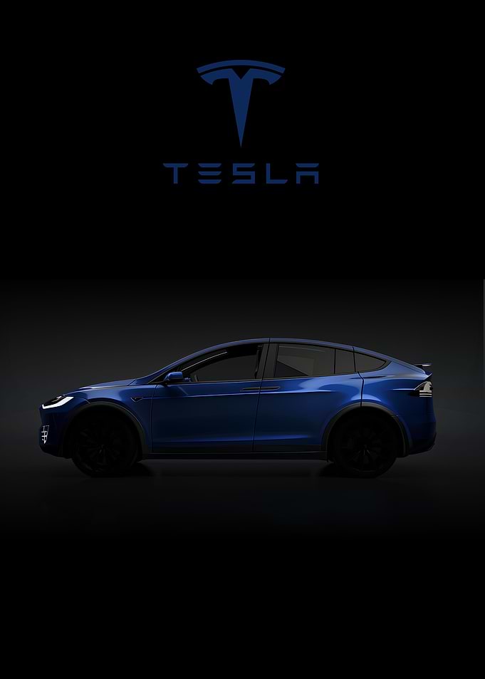 Tesla Model X Blue